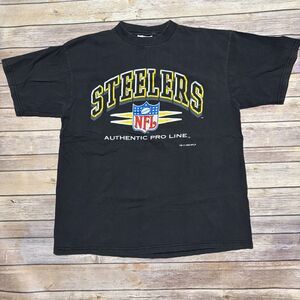 Vintage Pittsburgh Steelers Shirt Mens XL NFL Football Logo Athletic 90s Tee '96